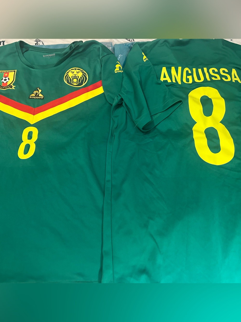 Le Coq CAMEROON National Team ANDRE ANGUISSA Men's JERSEY Sz M,L,XL,2XL New
